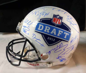 signed nfl helmets