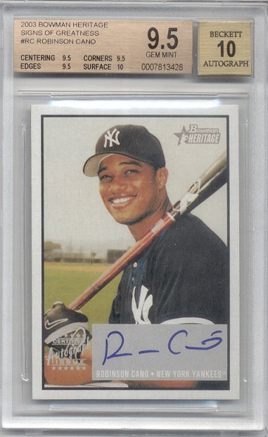 ROBINSON CANO ROOKIE CARD New York Yankees BOWMAN DRAFT PICK RC Seattle  Mariners