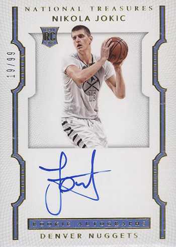 The Daily 2015 16 Panini National Treasures Nikola Jokic RC Autograph