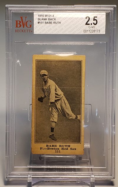 M Piano Babe Ruth Rookie Card Found Heads To Auction