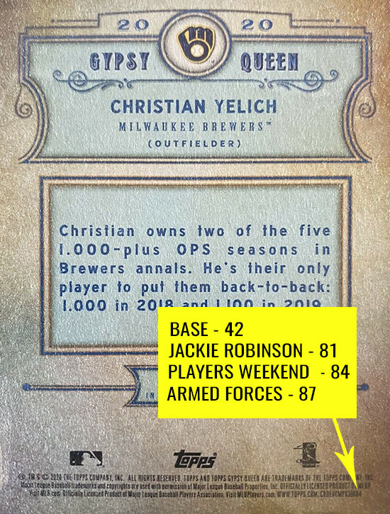 2020 Topps Gypsy Queen Baseball Variations Comprehensive Guide