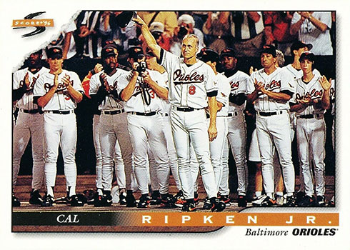 Cal Ripken Jr S 2 131 Consecutive Games Record On Baseball Cards