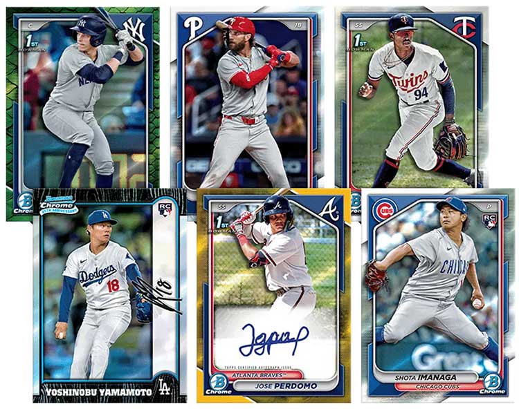 2024 Bowman Chrome Baseball Checklist Teams Box Info