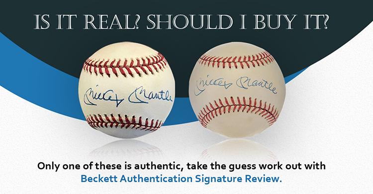 Beckett Authentication Launches New Signature Review Service ;?>