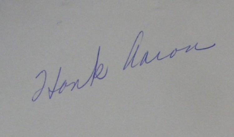 Hank Aaron: A Legendary Player, A Legendary Autograph