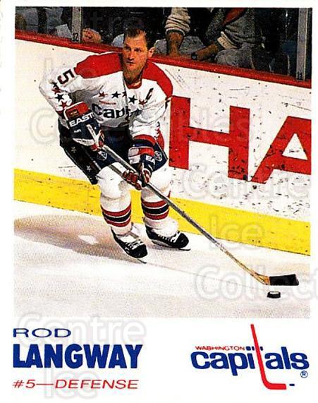 1992-93 Washington Capitals Kodak #18 Rod Langway