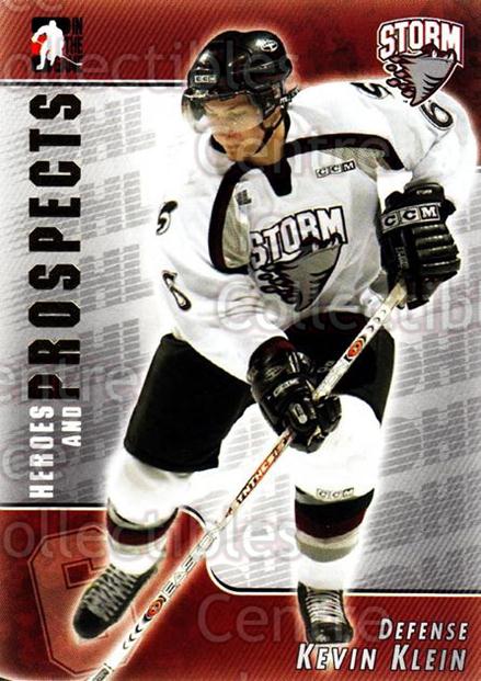 2004-05 ITG Heroes and Prospects #86 Kevin Klein