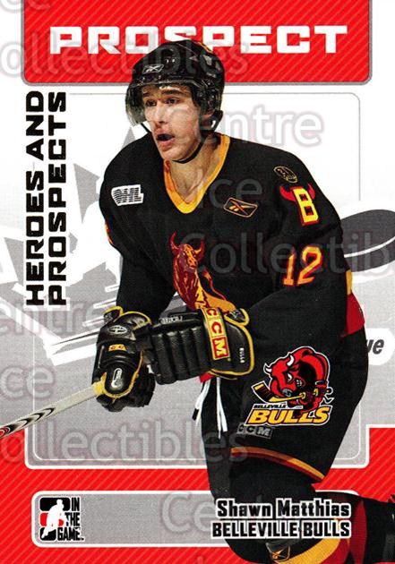 2006-07 ITG Heroes and Prospects #124 Shawn Matthias