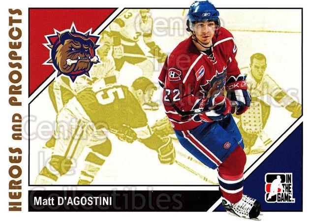 2007-08 ITG Heroes and Prospects #26 Matt D'Agostini