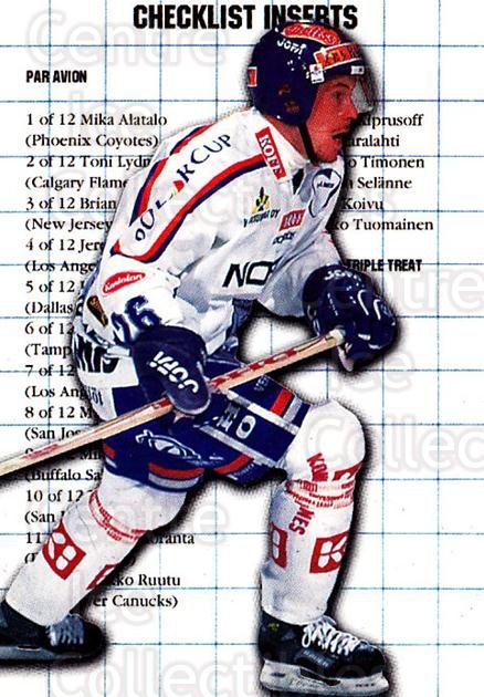1999-00 Finnish Cardset #6 Inserts Checklist