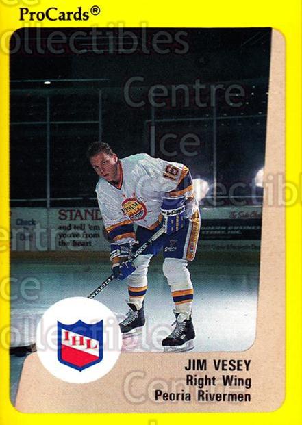 1989-90 ProCards IHL #16 Jim Vesey