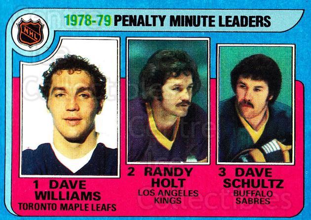 1979-80 Topps #4 Dave Williams, Randy Holt, Dave Schultz