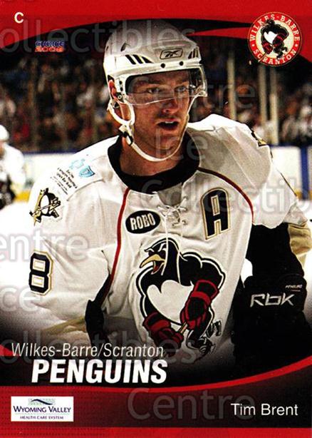 2007-08 Wilkes-Barre Scranton Penguins #4 Tim Brent