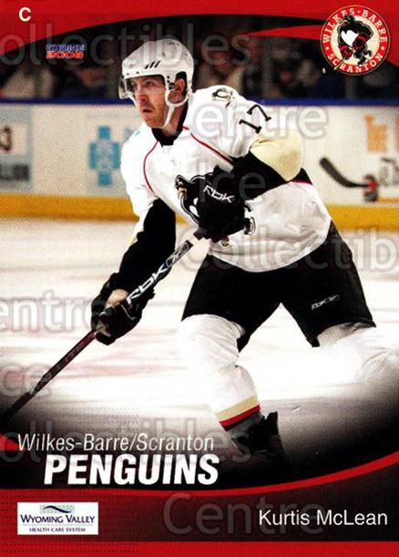 2007-08 Wilkes-Barre Scranton Penguins #19 Kurtis McLean