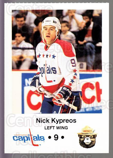 1990-91 Washington Capitals Smokey #10 Nick Kypreos