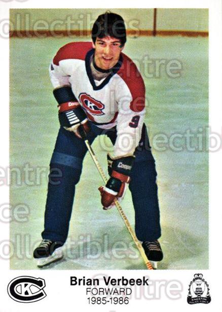 1985-86 Kingston Canadians #23 Brian Verbeek