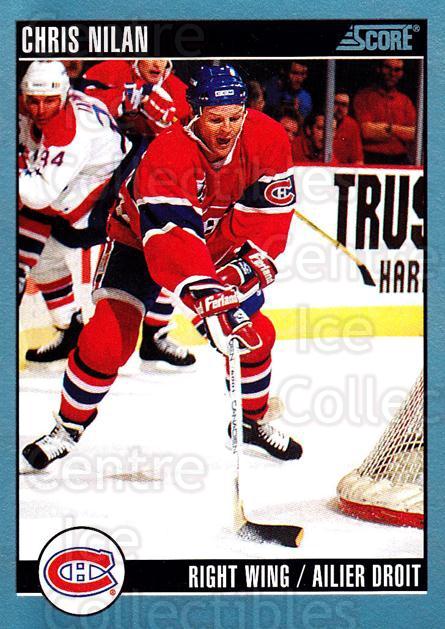 1992-93 Score Canadian #76 Chris Nilan