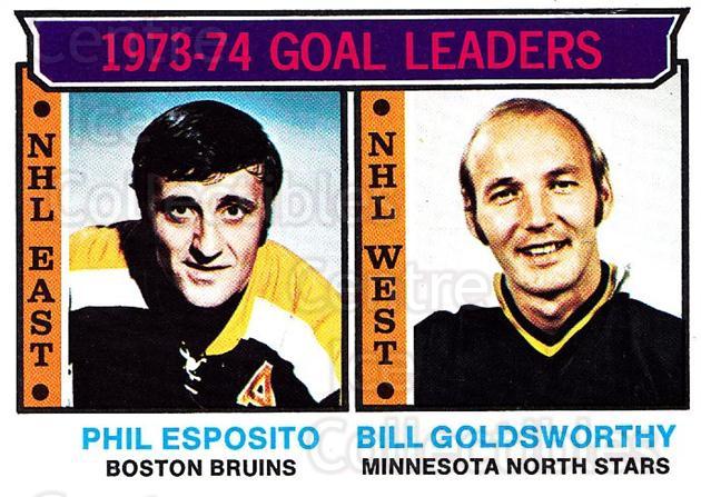 1974-75 Topps #1 Goal Leaders/Phil Esposito/Bill Goldsworthy