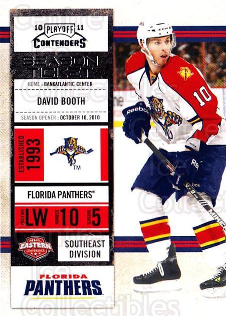 2010-11 Playoff Contenders #48 David Booth