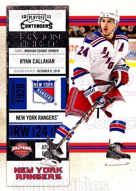 2010-11 Playoff Contenders #92 Ryan Callahan