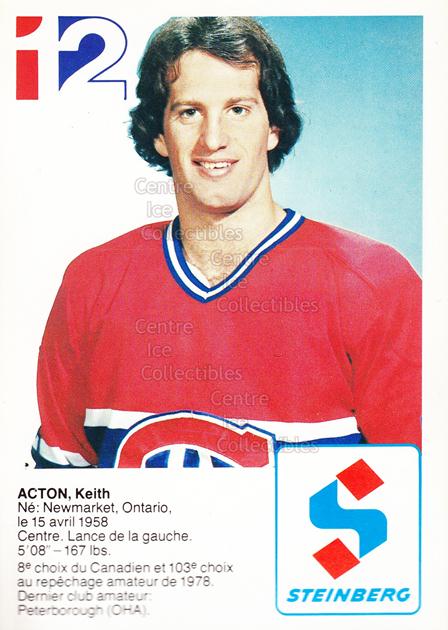 1982-83 Montreal Canadiens Steinberg #1 Keith Acton - MINT