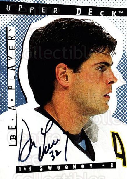 1994-95 Be A Player Autographs #60 Don Sweeney