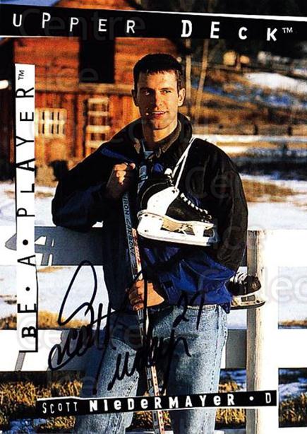 1994-95 Be A Player Autographs #88 Scott Niedermayer