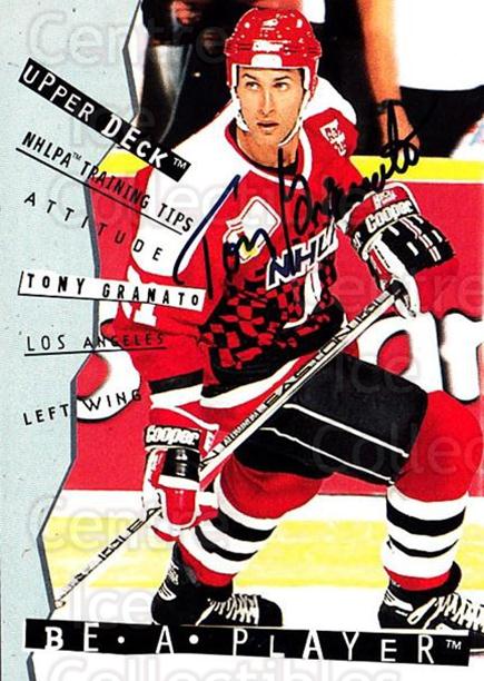 1994-95 Be A Player Autographs #114 Tony Granato