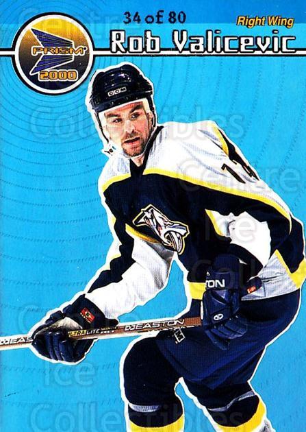 1999-00 Pacific Prism Holographic Blue #78 Rob Valicevic