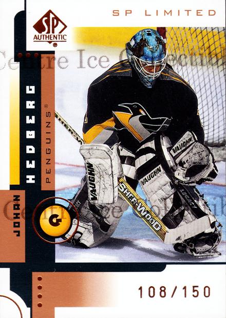 2001-02 SP Authentic Limited #70 Johan Hedberg