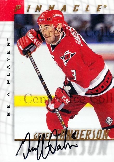 1997-98 Be A Player Autographs #112 Geoff Sanderson