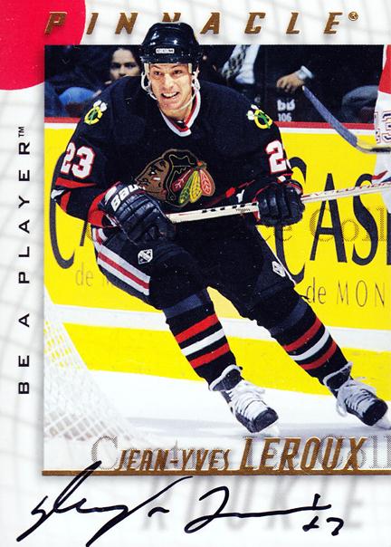 1997-98 Be A Player Autographs #45 Jean-Yves Leroux
