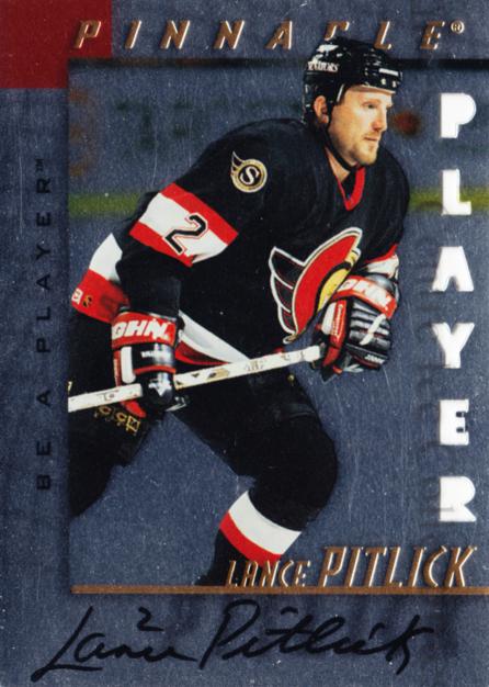 1997-98 Be A Player Autographs Die Cut #109 Lance Pitlick