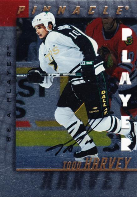 1997-98 Be A Player Autographs Die Cut #96 Todd Harvey