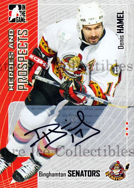 2005-06 ITG Heroes and Prospects Autographs #ADH Denis Hamel