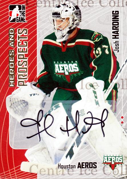 2005-06 ITG Heroes and Prospects Autographs #AJH Josh Harding