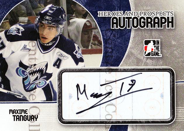 2007-08 ITG Heroes and Prospects Autographs #AMT Maxime Tanguay