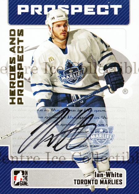 2006-07 ITG Heroes and Prospects Autographs #AIW Ian White