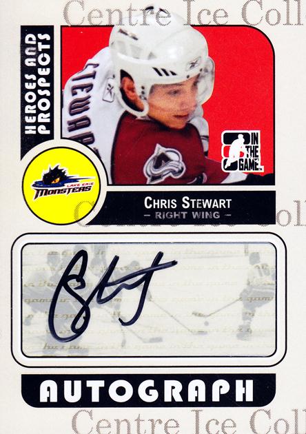 2008-09 ITG Heroes and Prospects Autographs #ACS Chris Stewart