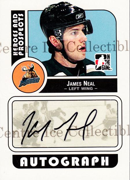 2008-09 ITG Heroes and Prospects Autographs #AJN James Neal