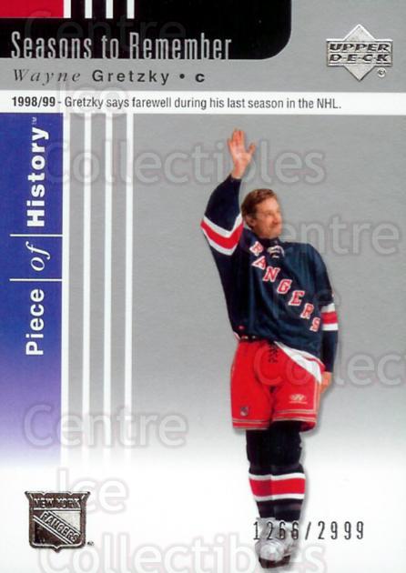 2002-03 UD Piece of History #92 Wayne Gretzky SR