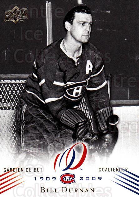 2008-09 Upper Deck Montreal Canadiens Centennial #9 Bill Durnan