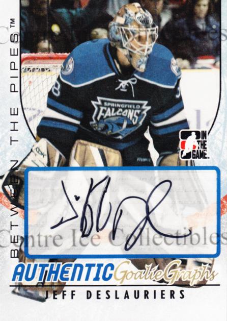 2007-08 Between The Pipes Autographs #AJD Jeff Deslauriers