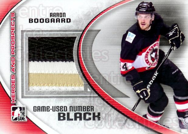 2011-12 ITG Heroes and Prospects Number Black #3 Aaron Boogaard