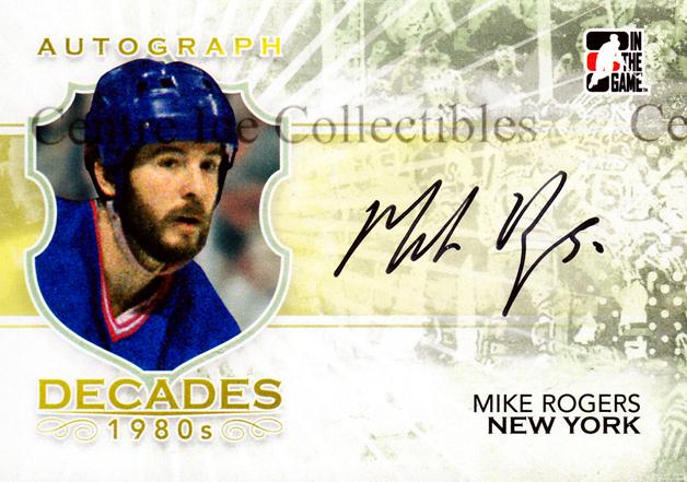 2010-11 ITG Decades 1980s Autographs #AMRO Mike Rogers