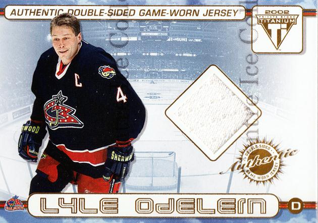 2001-02 Titanium Double-Sided Jerseys #15 Lyle Odelein/Jamie McLennan