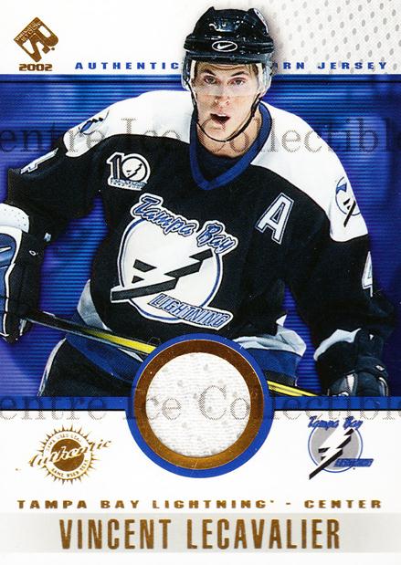 2001-02 Private Stock Game Gear #93 Vincent Lecavalier SP