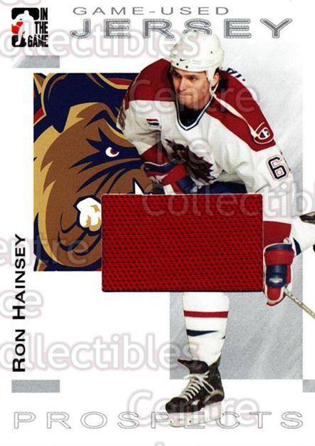 2004-05 ITG Heroes and Prospects Jerseys #31 Ron Hainsey