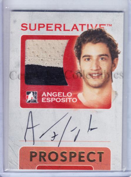 2007-08 ITG Superlative Prospects Jerseys Autographs Gold #SPAE Angelo Esposito