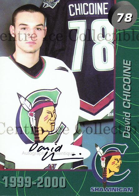 1999-00 Shawinigan Cataractes Signed #22 David Chicoine